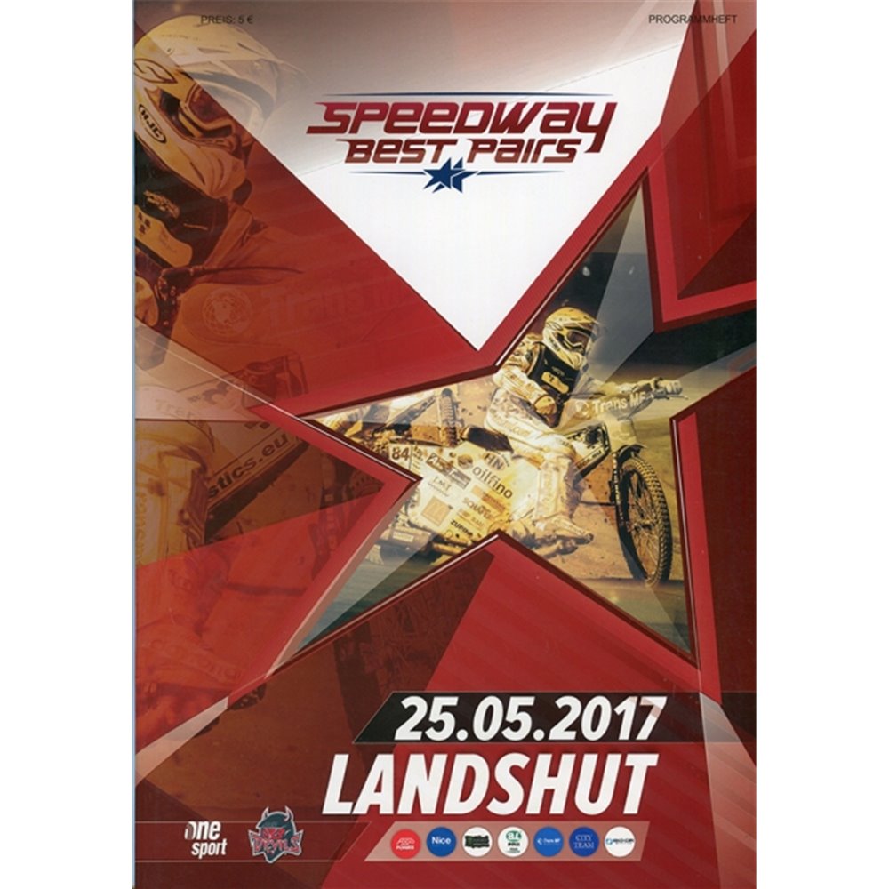 Program żużlowy Speedway Best Pairs Landshut  25.05.2017 