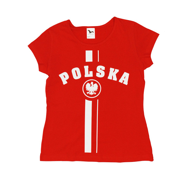 Koszulka Polska damska (czerwona) :: wzór 2