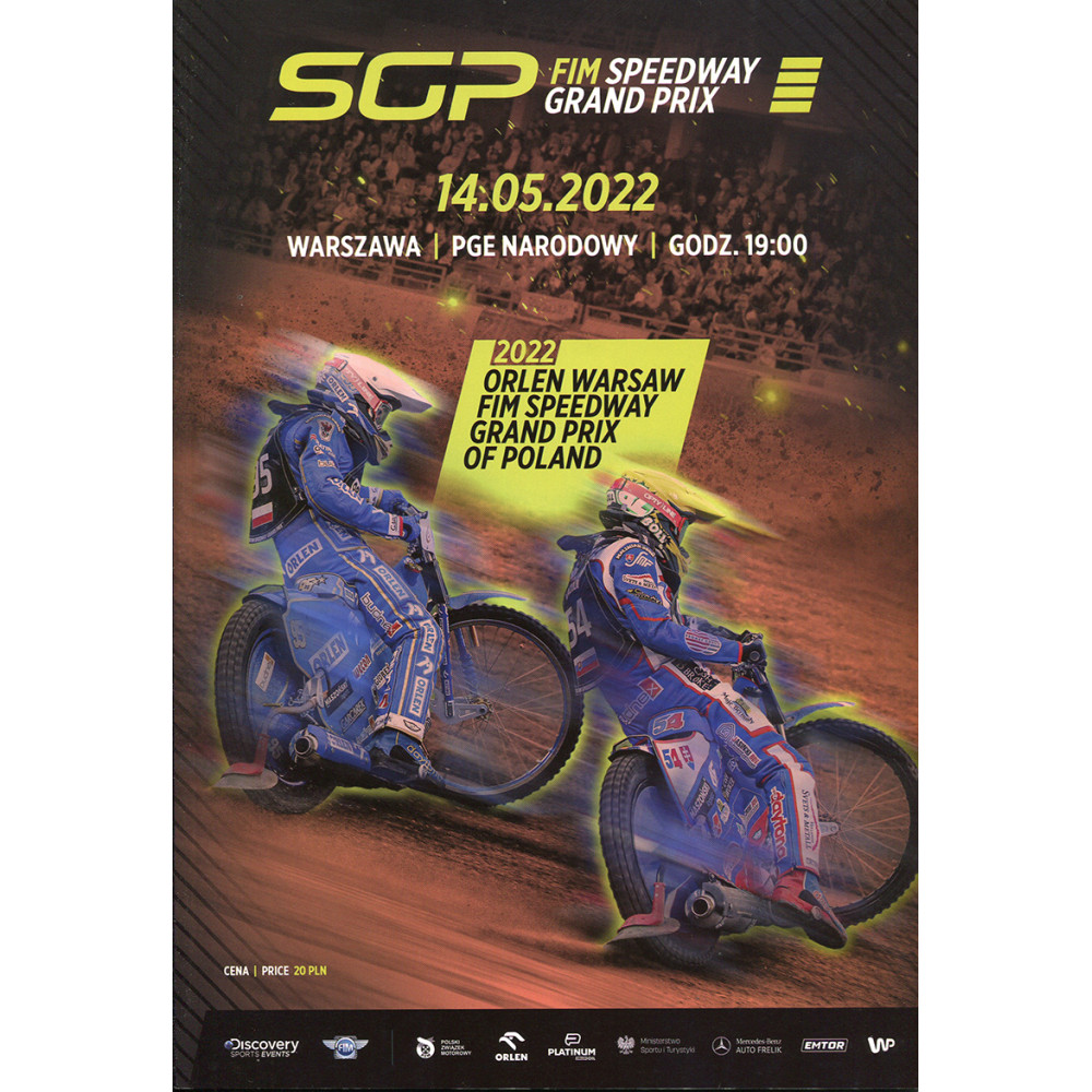 Program żużlowy::SGP 2022 Warszawa