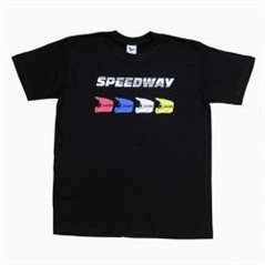 T-shirt Speedway kaski żużlowe (czarna)