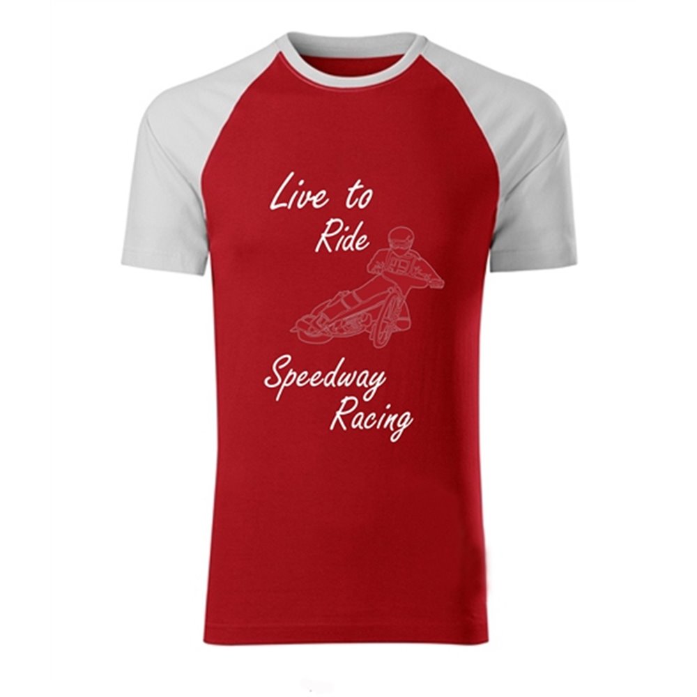 T-shirt Speedway Live to ride :: czerwona