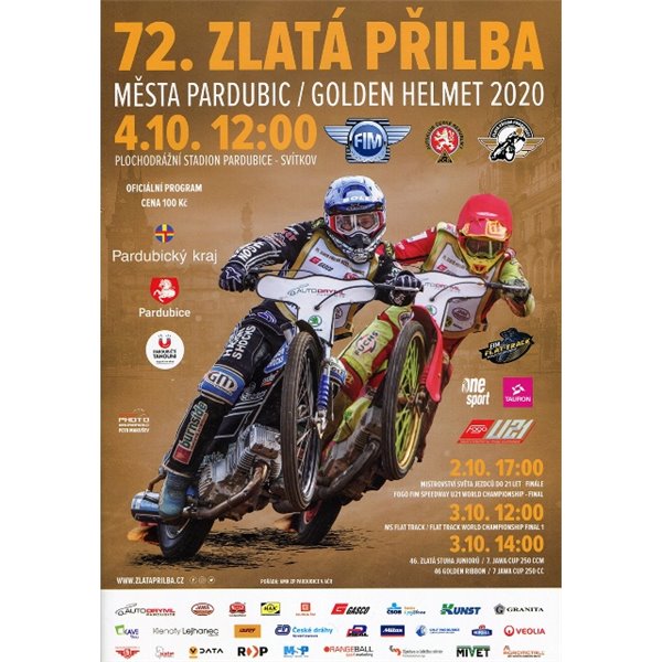 Program żużlowy :: Zlata Prilba + Finał IMŚJ Pardubice 2-4.10.2020